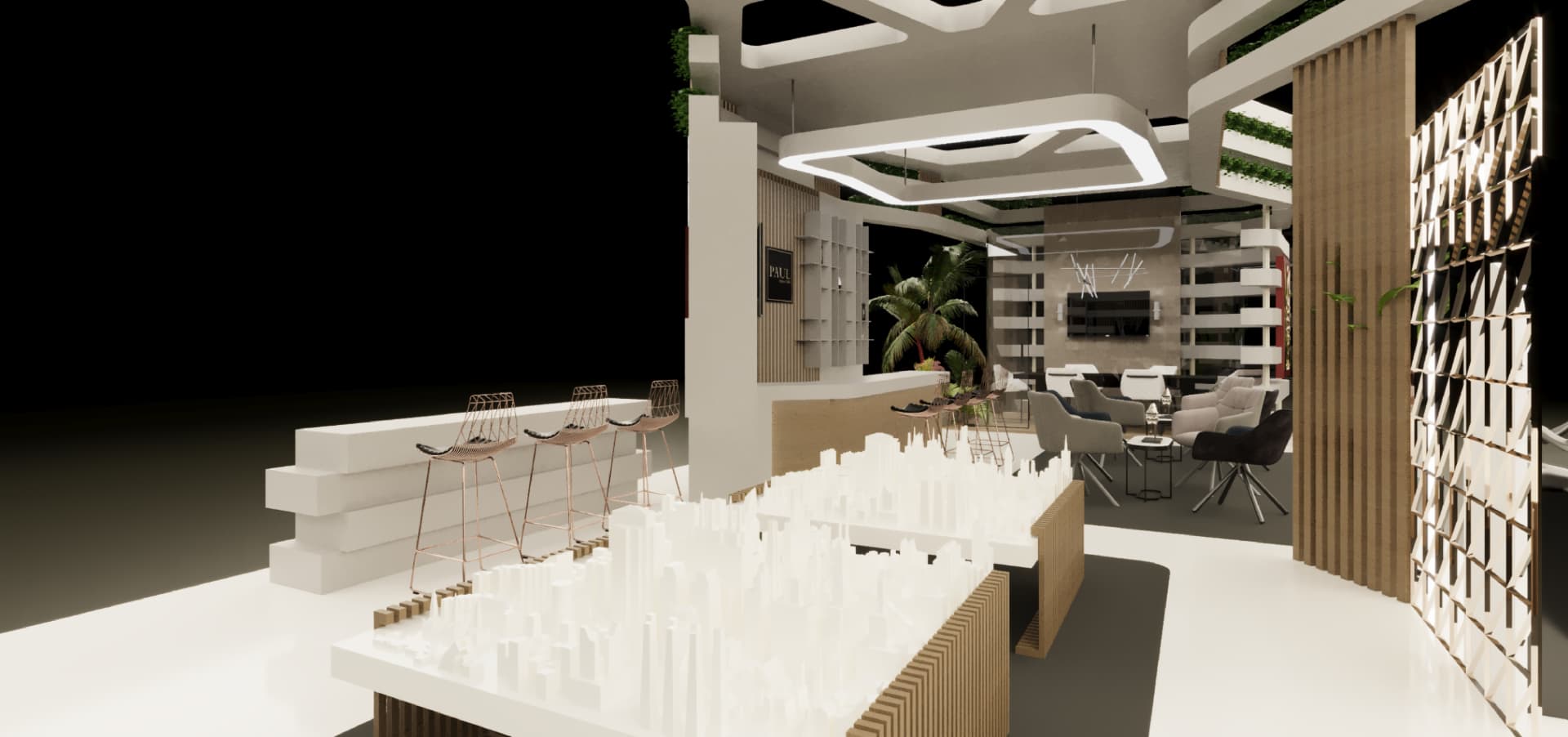 UPTOWN exhibition stand render 29
