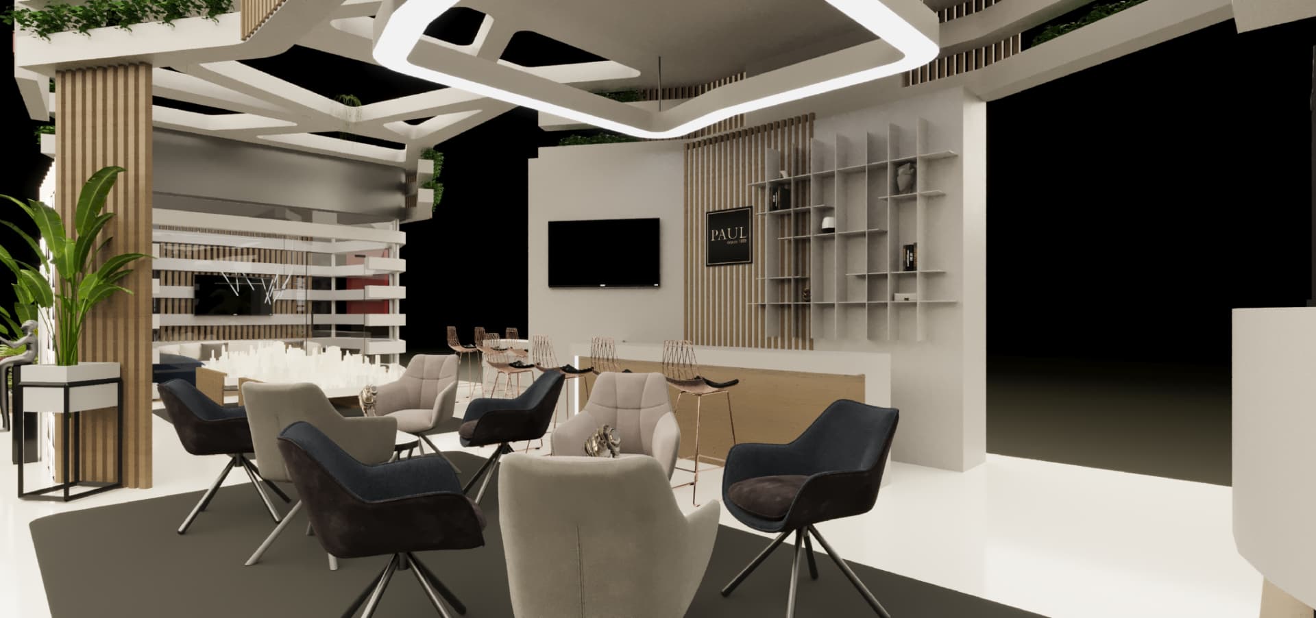 UPTOWN exhibition stand render 31