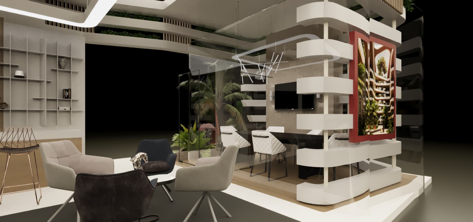 UPTOWN exhibition stand render 32