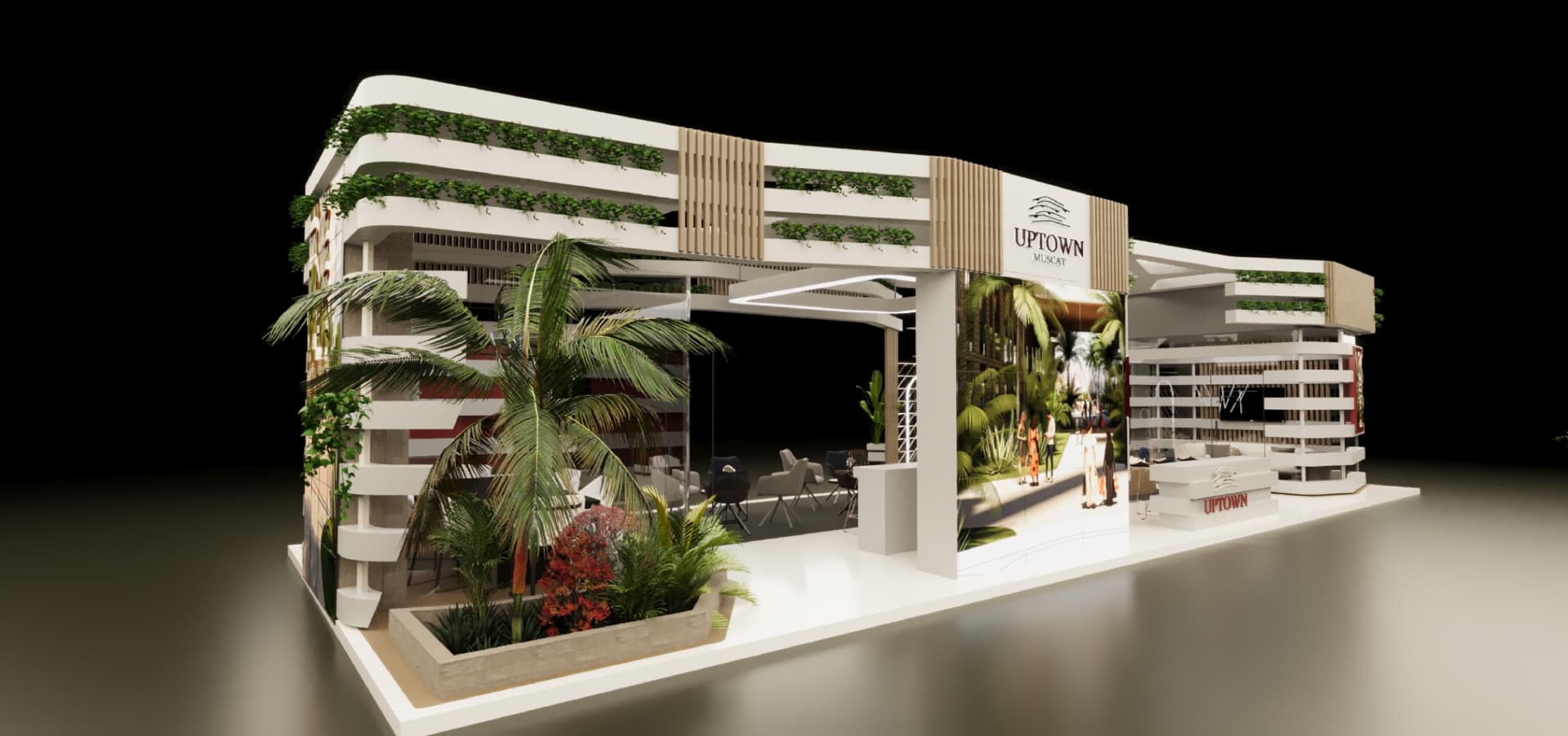 UPTOWN exhibition stand render 18
