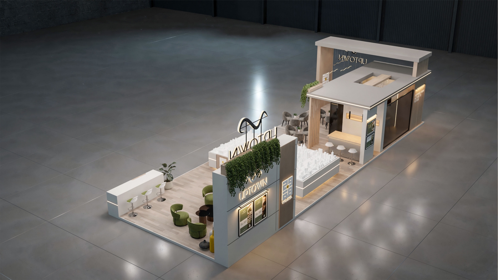 UPTOWN exhibition stand render 15