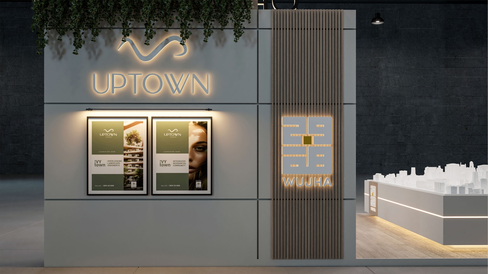 UPTOWN exhibition stand render 7