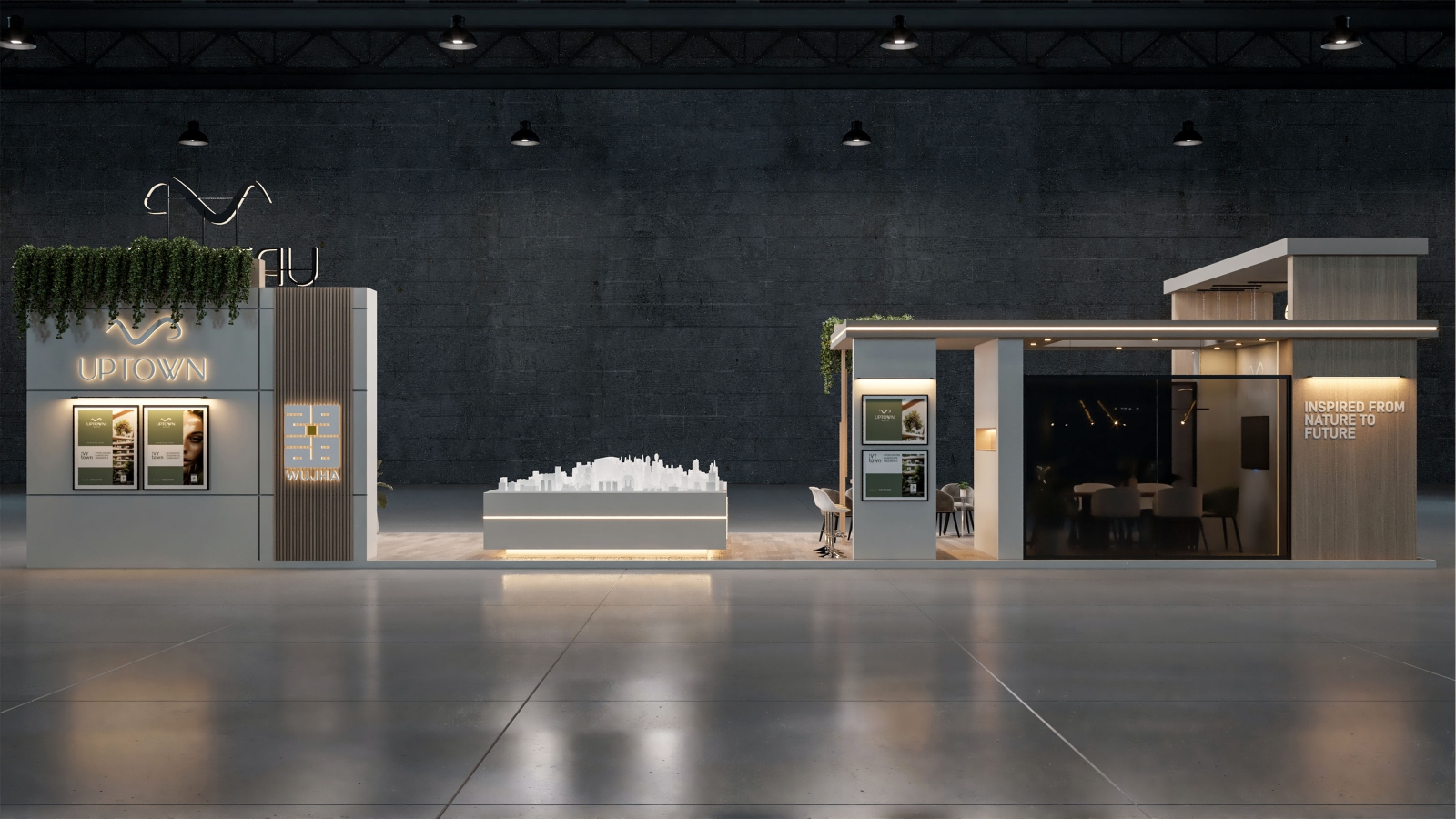 UPTOWN exhibition stand render 5