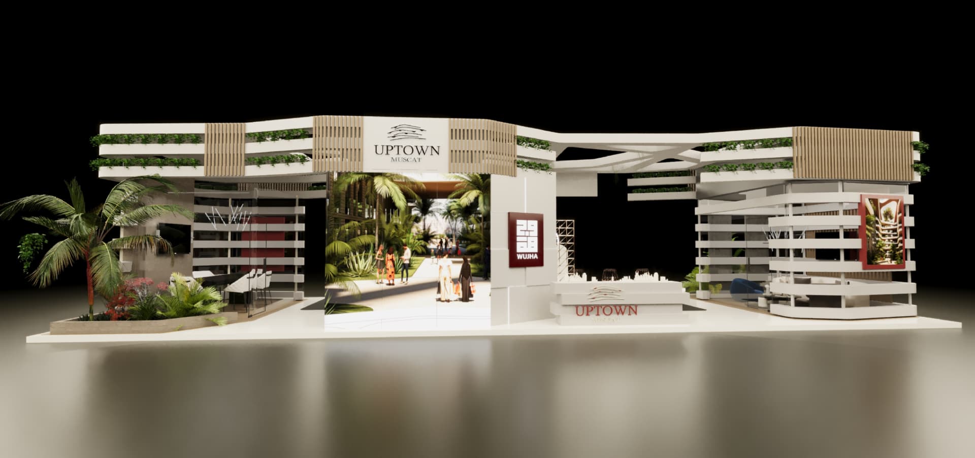 UPTOWN exhibition stand render 17