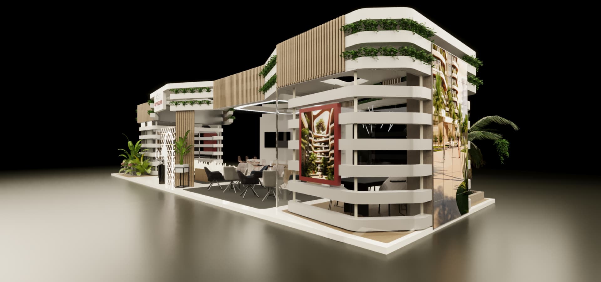 UPTOWN exhibition stand render 19