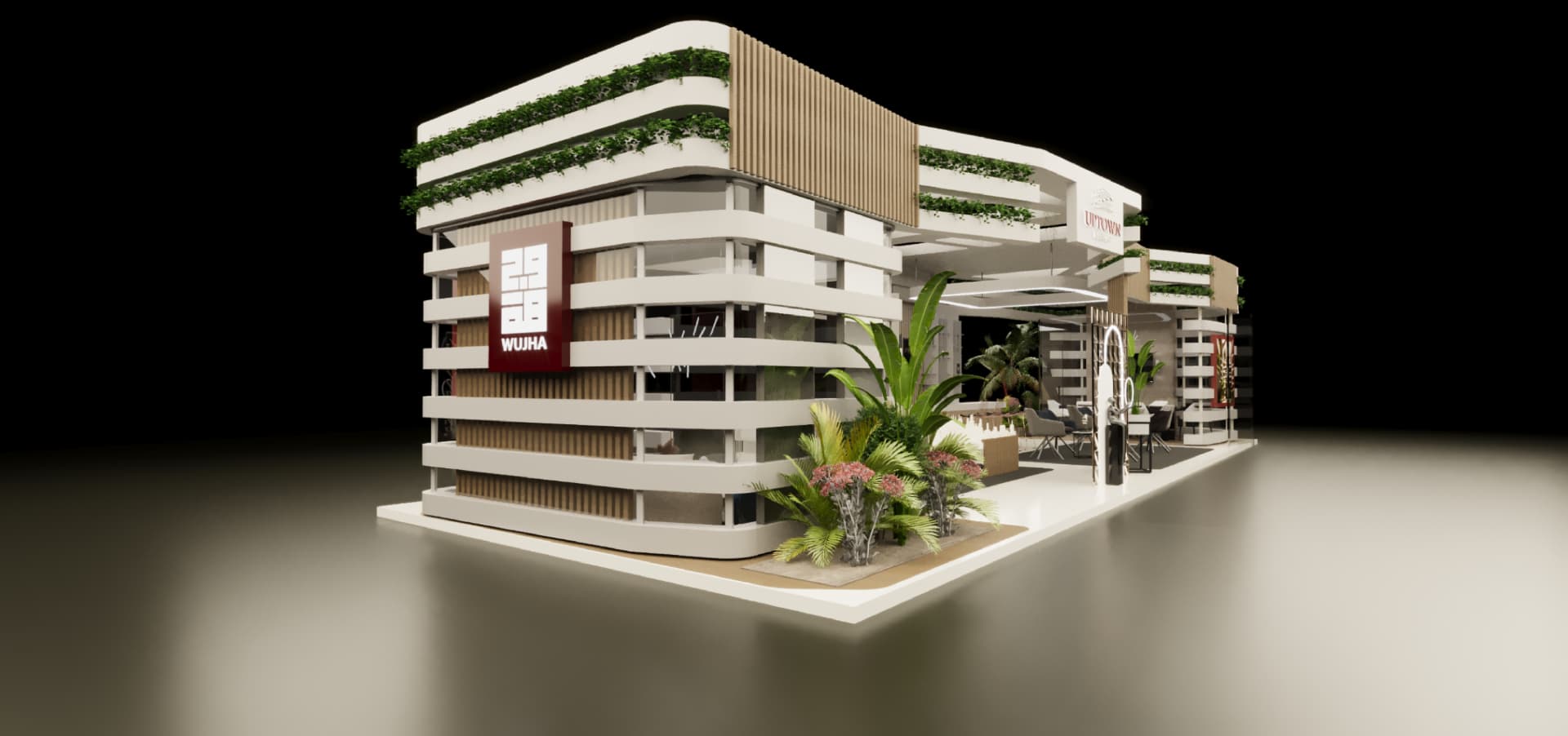 UPTOWN exhibition stand render 22