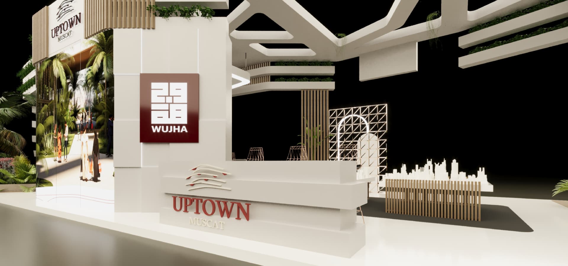 UPTOWN exhibition stand render 23